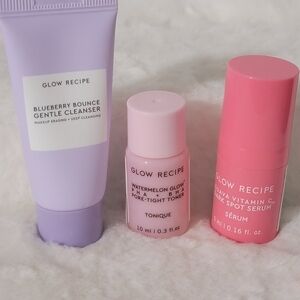 Glow Recipe Skincare Trio - Cleanser - Toner - Serum